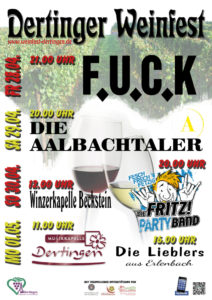 Flyer Weinfest Dertingen 2023